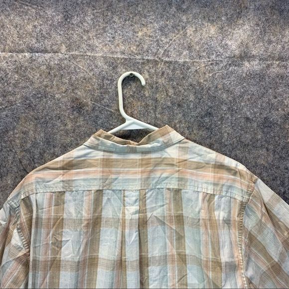 Calvin Klein Shirt Men's Large Adult Cream  Long Sleeve Cotton Lightweight - Picture 6 of 10